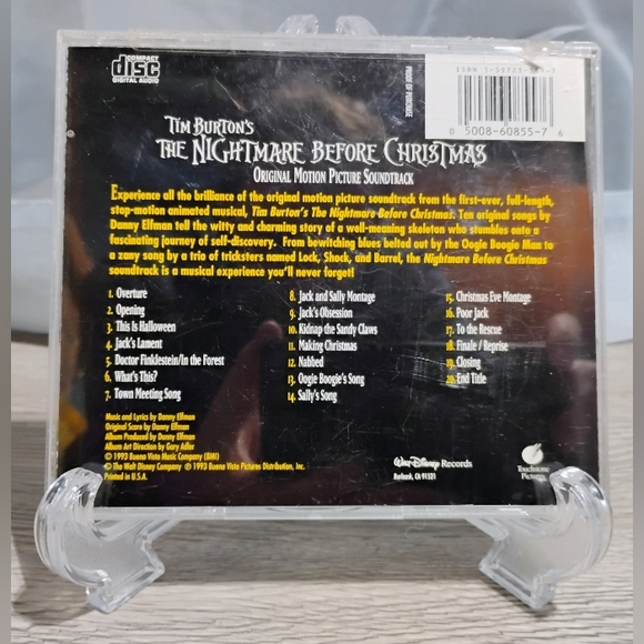 The Nightmare Before Christmas Soundtrack CD - Picture 2 of 7